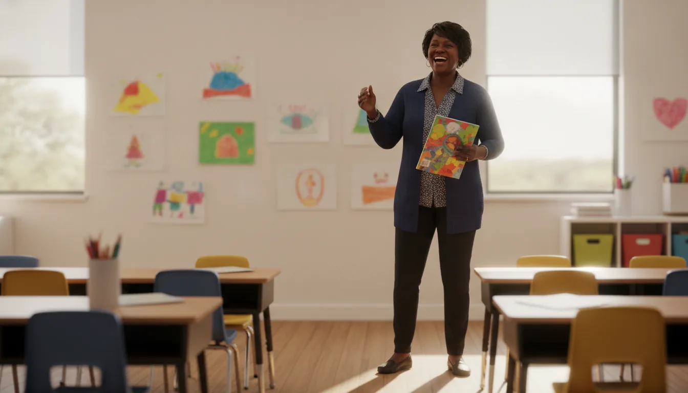 Teacher back at the front of her classroom after radiofrequency ablation